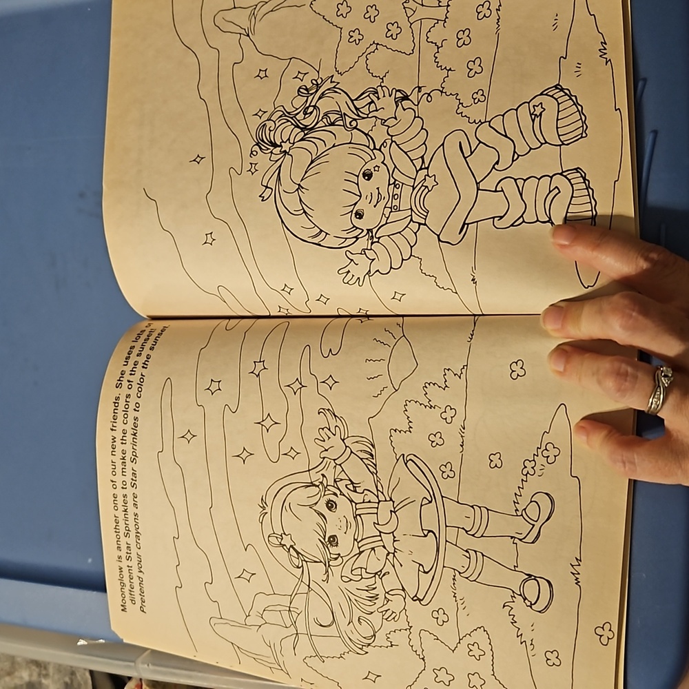 Vintage Never used rainbow Brite coloring book - Picture 4 of 5
